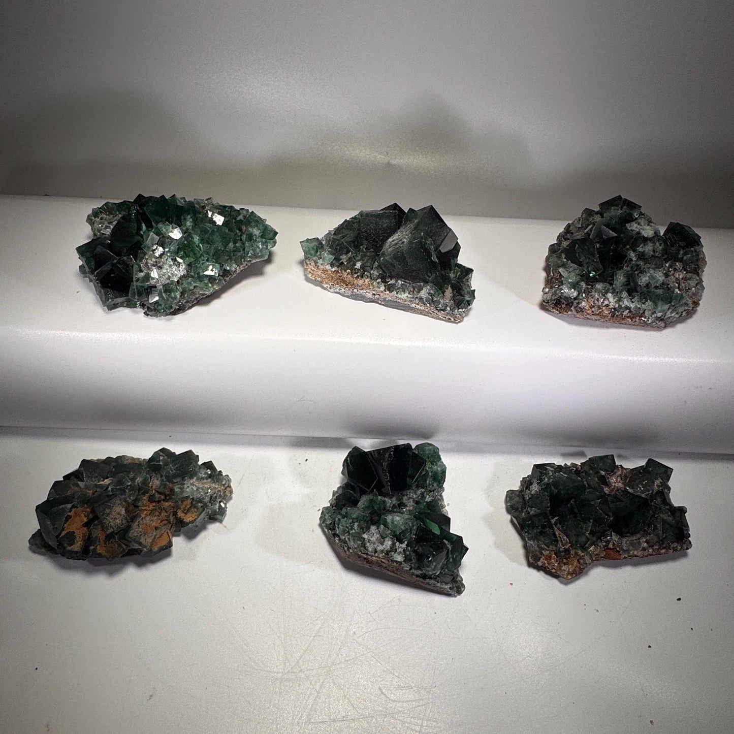 [shopname] - Green fluorite crystal cluster, sunlight reactive, rock decor