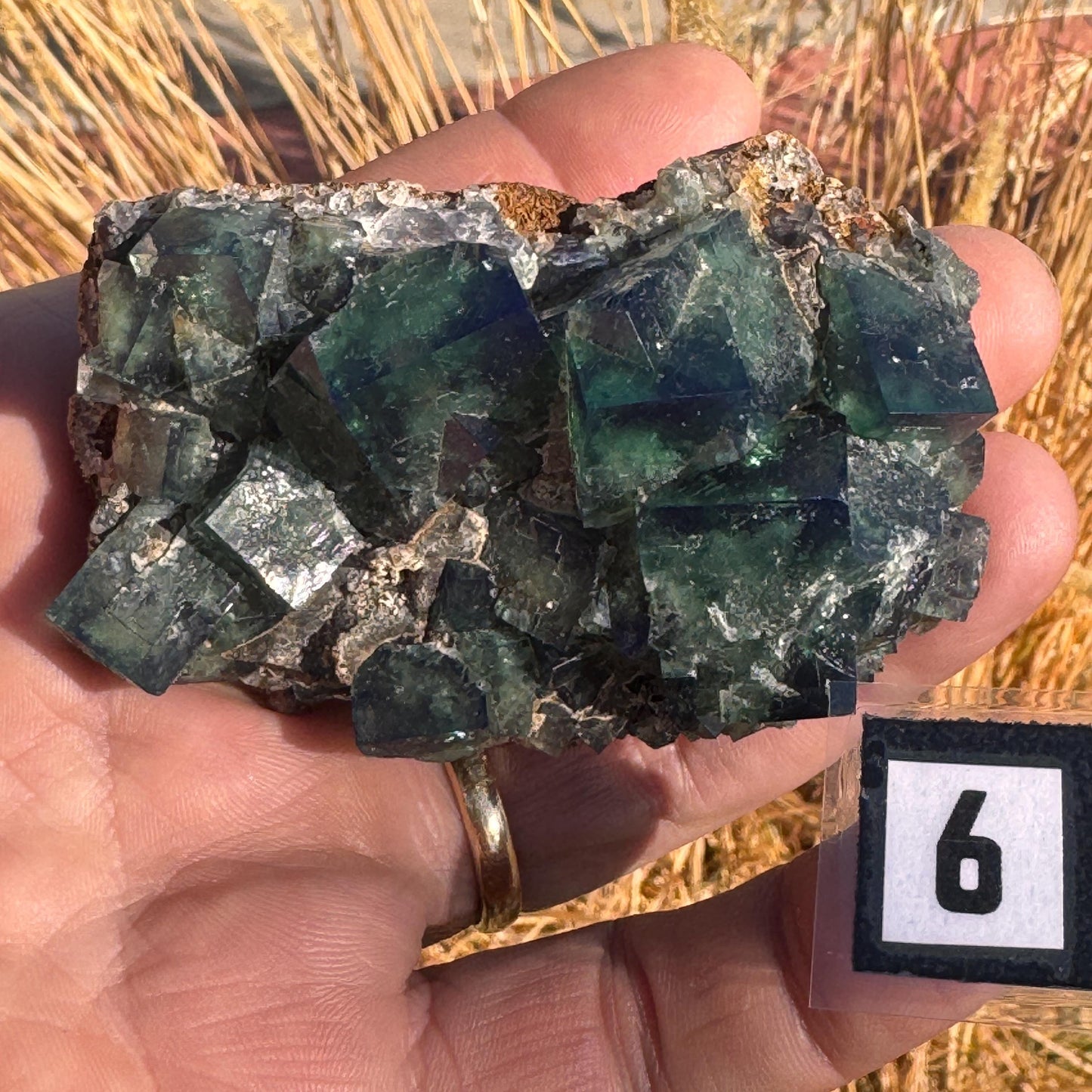 [shopname] - Green fluorite crystal cluster, sunlight reactive, rock decor