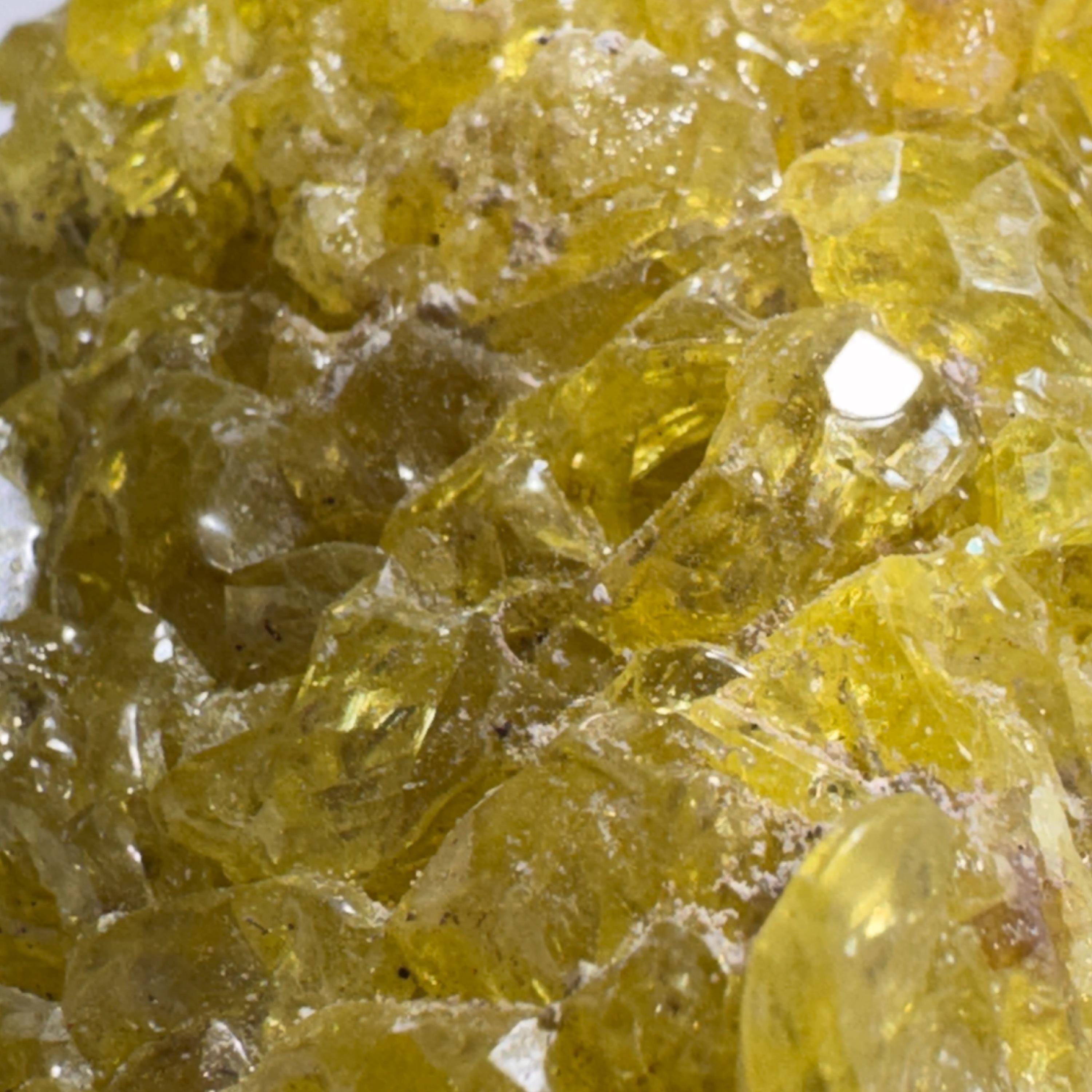 [shopname] - Sulfur Crystal Cluster, rock decor