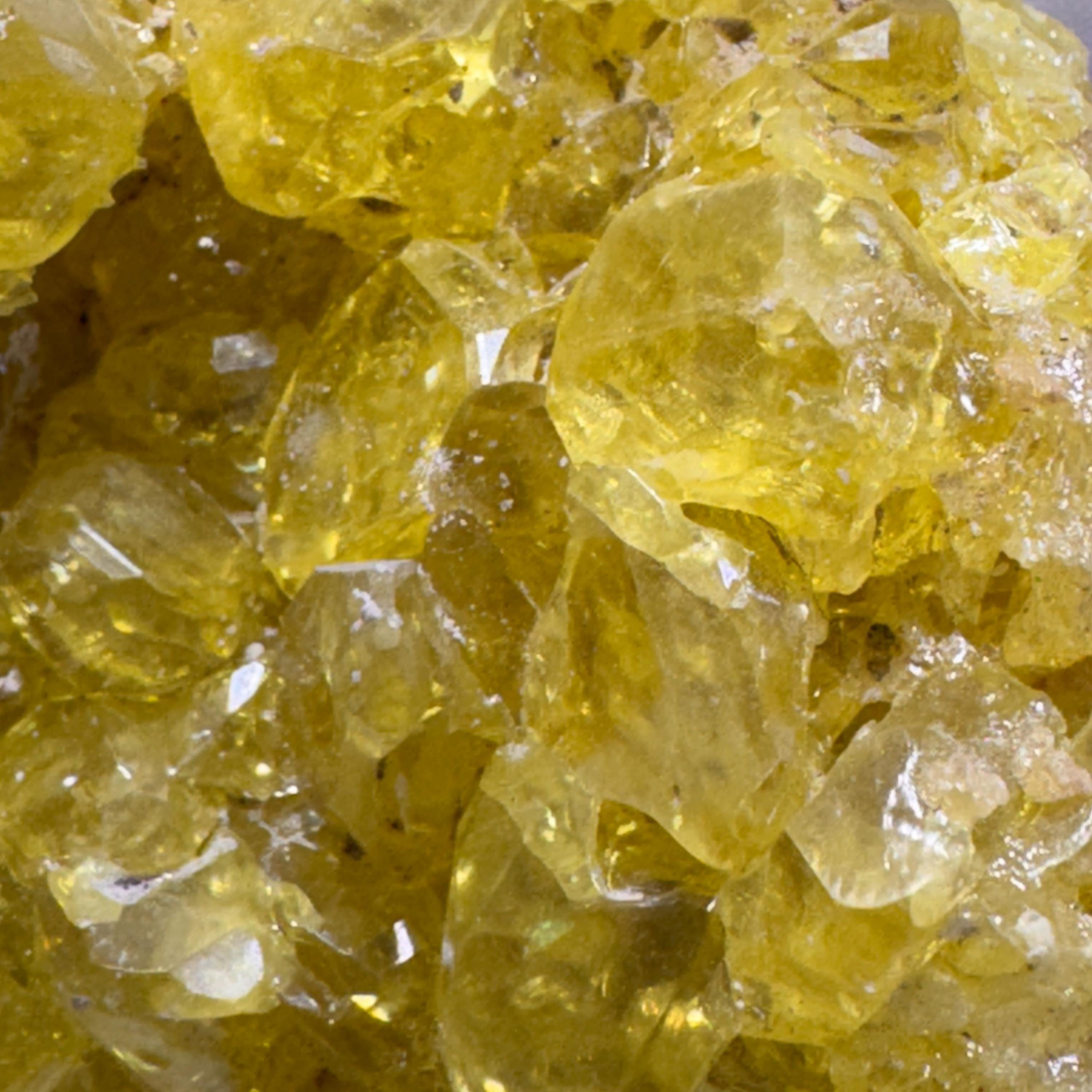 [shopname] - Sulfur Crystal Cluster, rock decor
