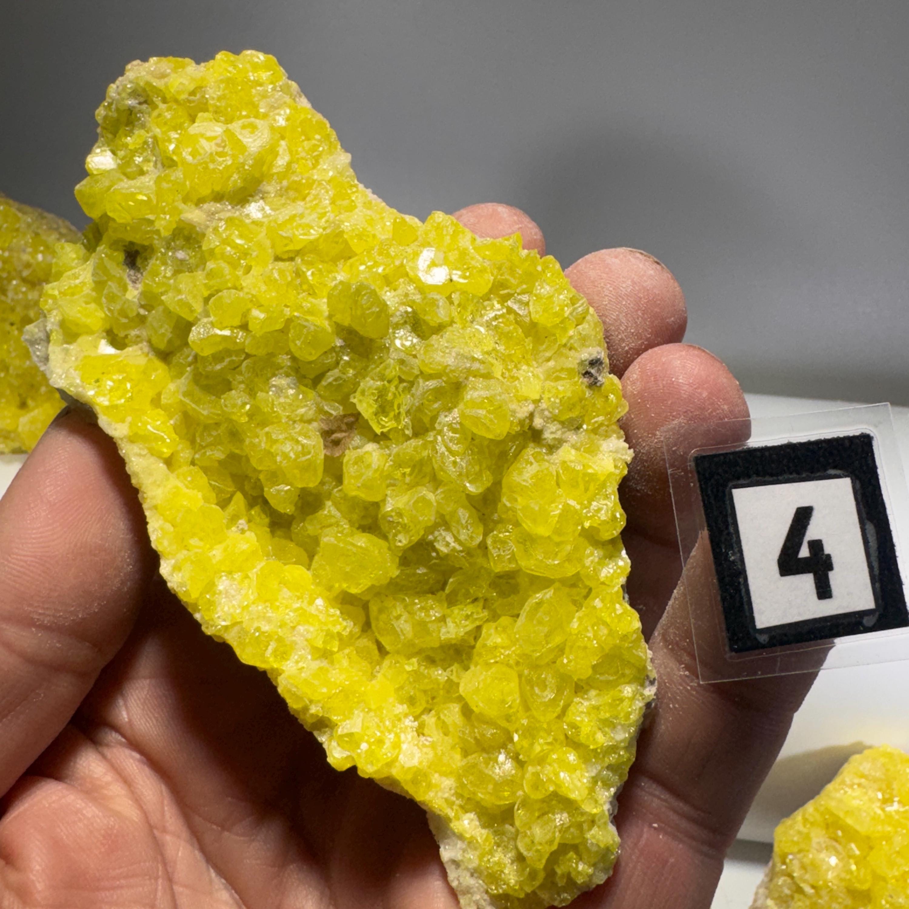 [shopname] - Sulfur Crystal Cluster, rock decor