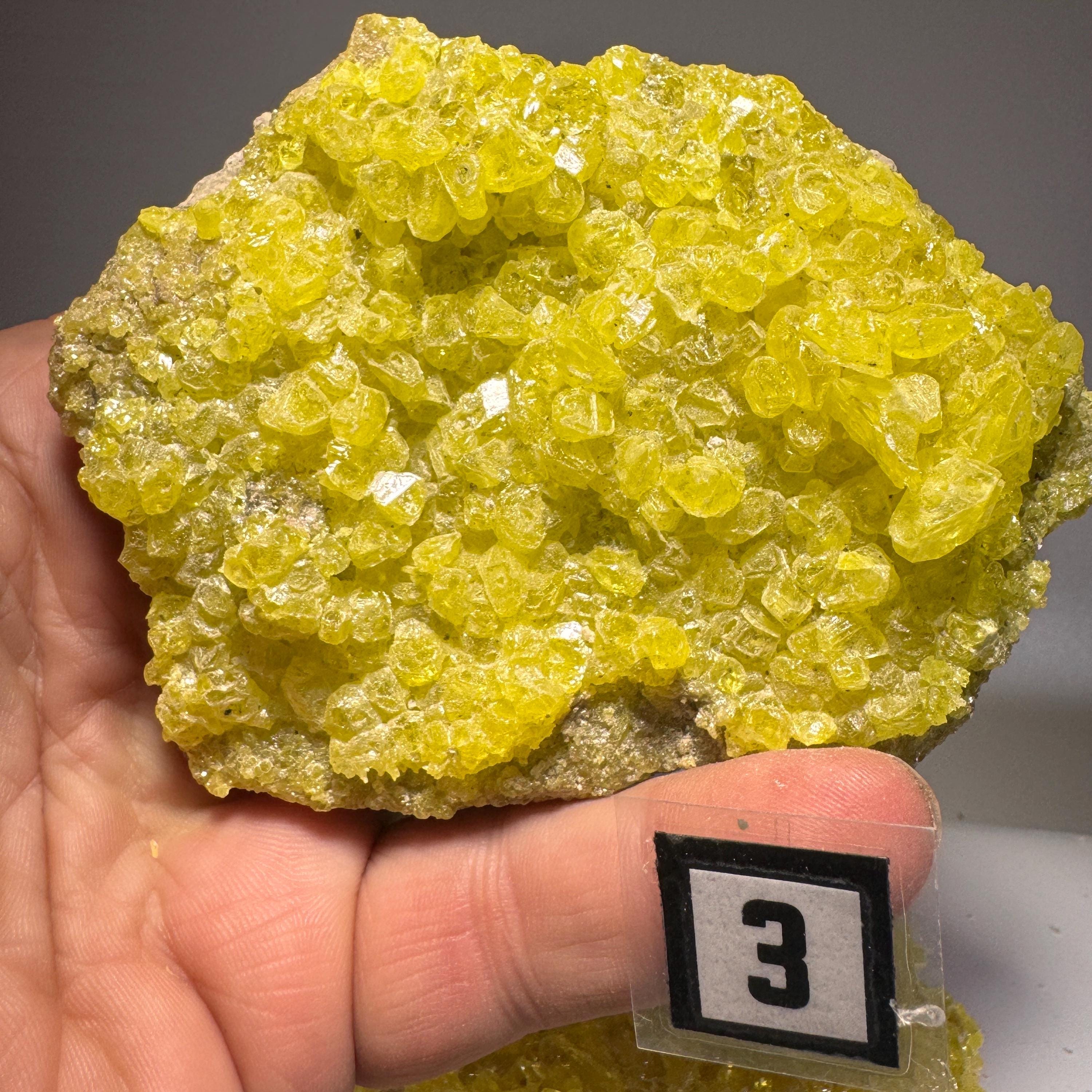 [shopname] - Sulfur Crystal Cluster, rock decor