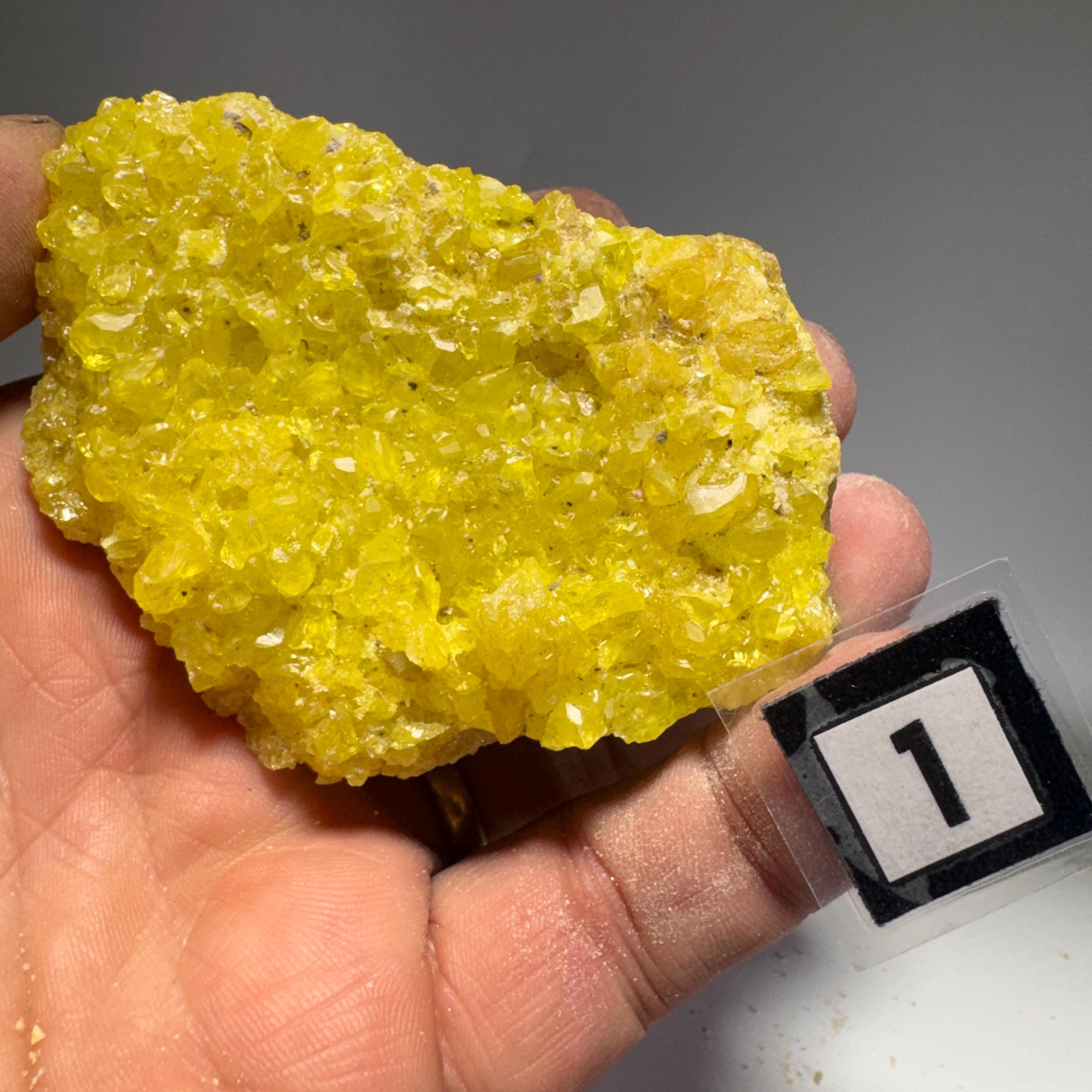 [shopname] - Sulfur Crystal Cluster, rock decor