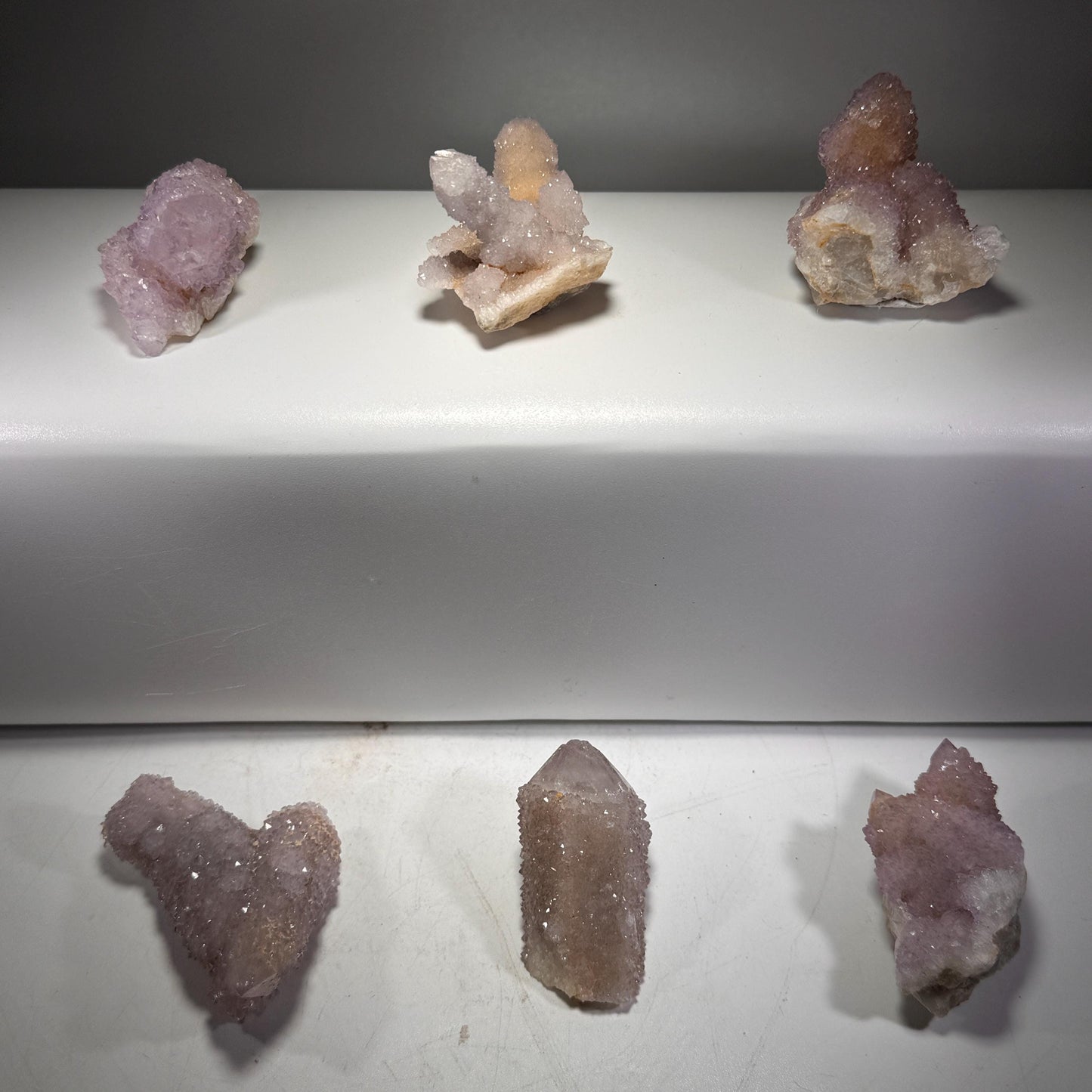 [shopname] - Spirit quartz cluster with amethyst, rock decor
