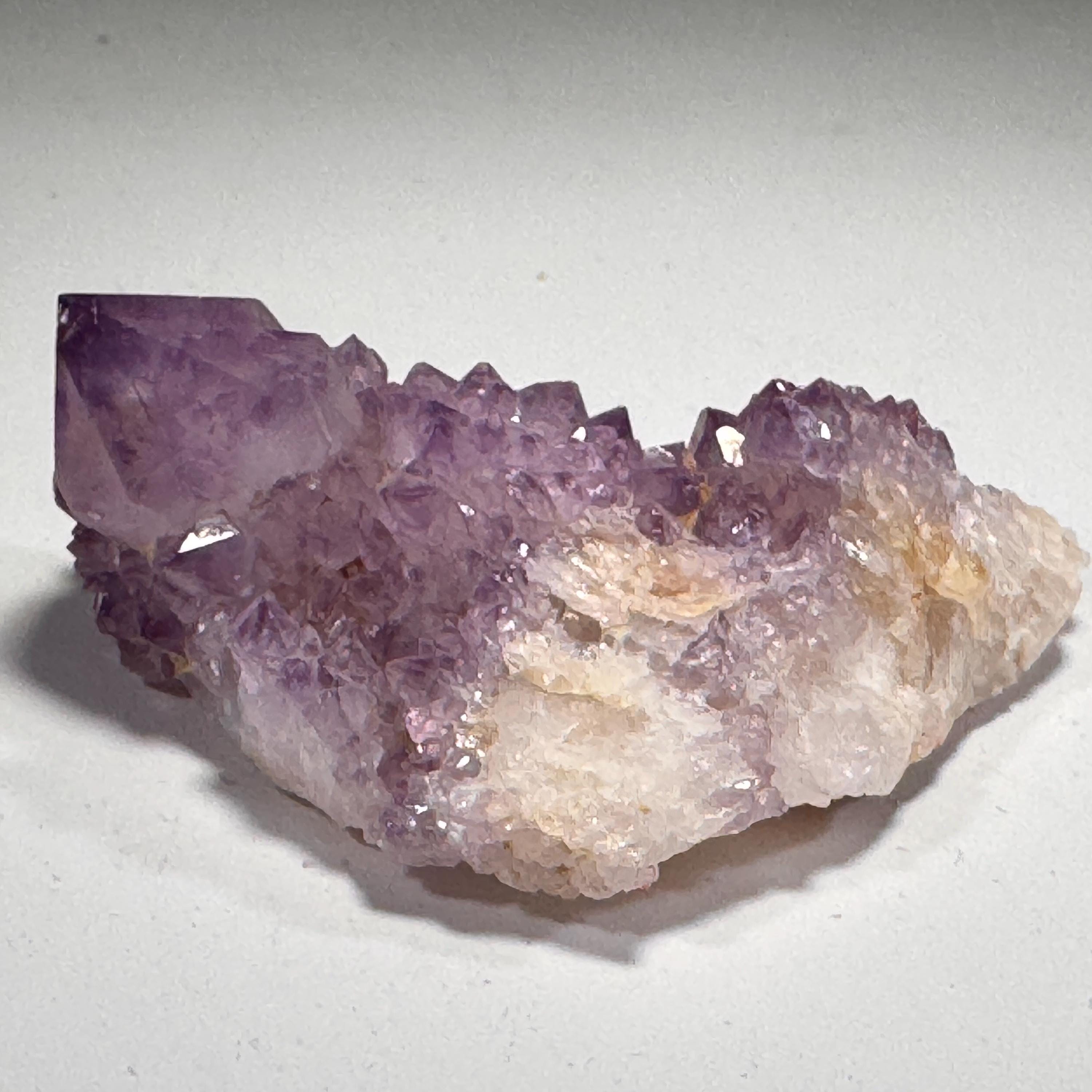 [shopname] - Spirit quartz cluster with amethyst, rock decor