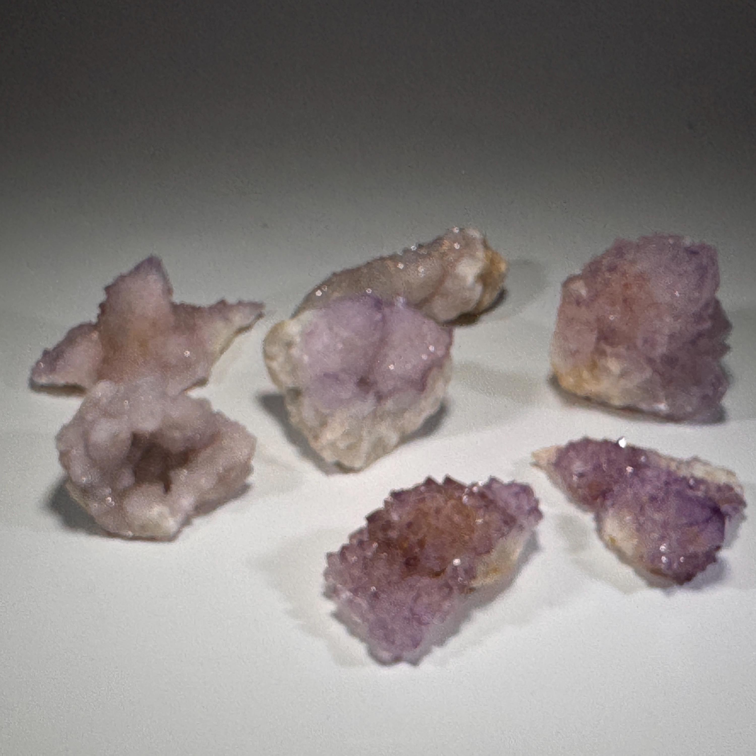 [shopname] - Spirit quartz cluster with amethyst, rock decor