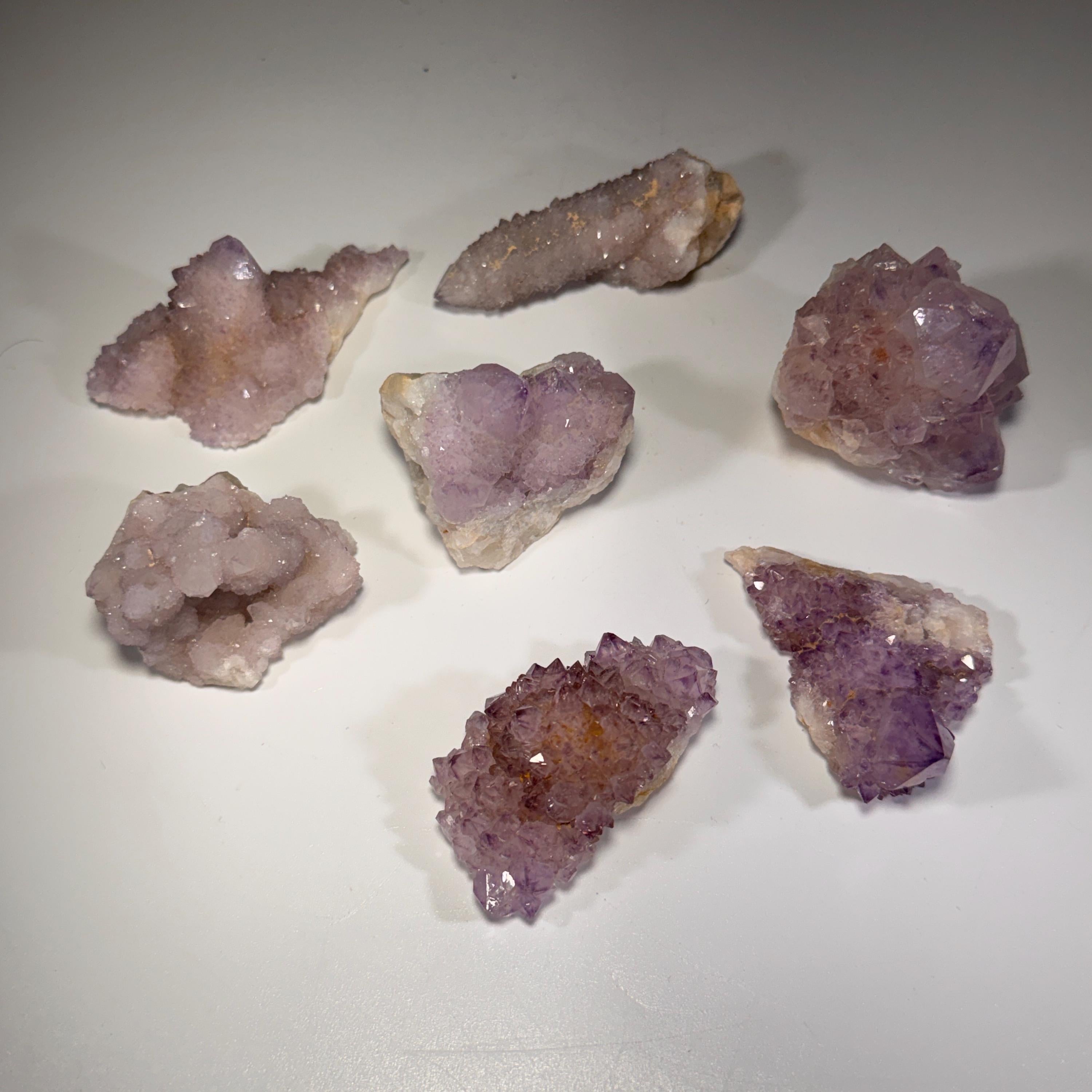 [shopname] - Spirit quartz cluster with amethyst, rock decor