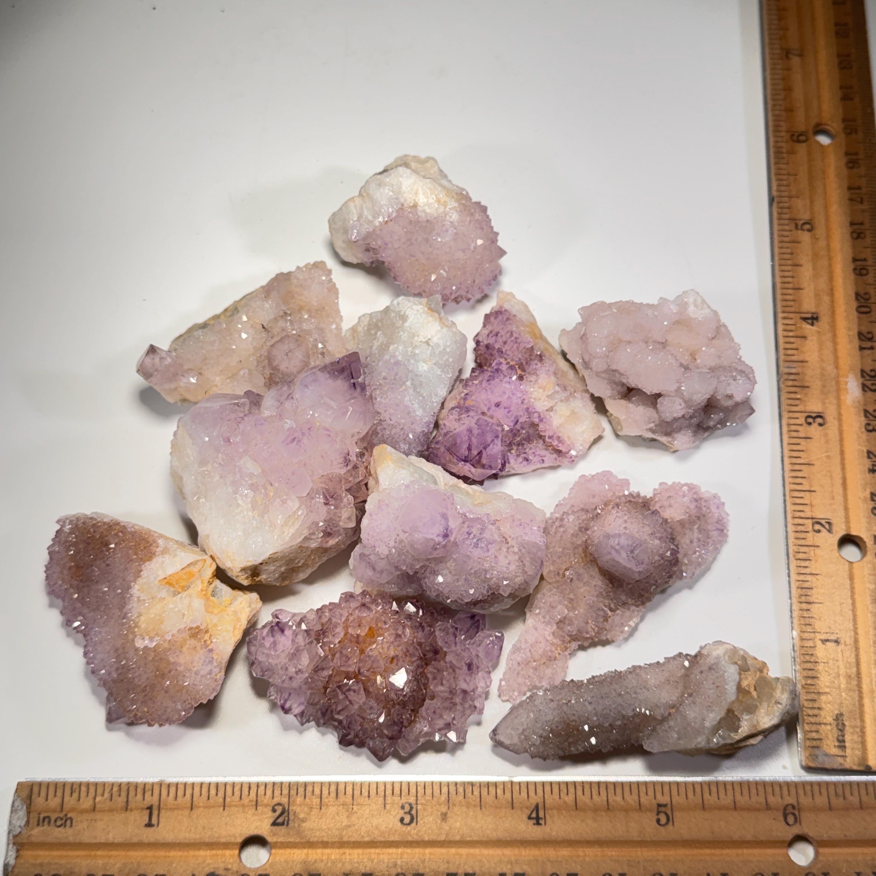 [shopname] - Spirit quartz cluster with amethyst, rock decor