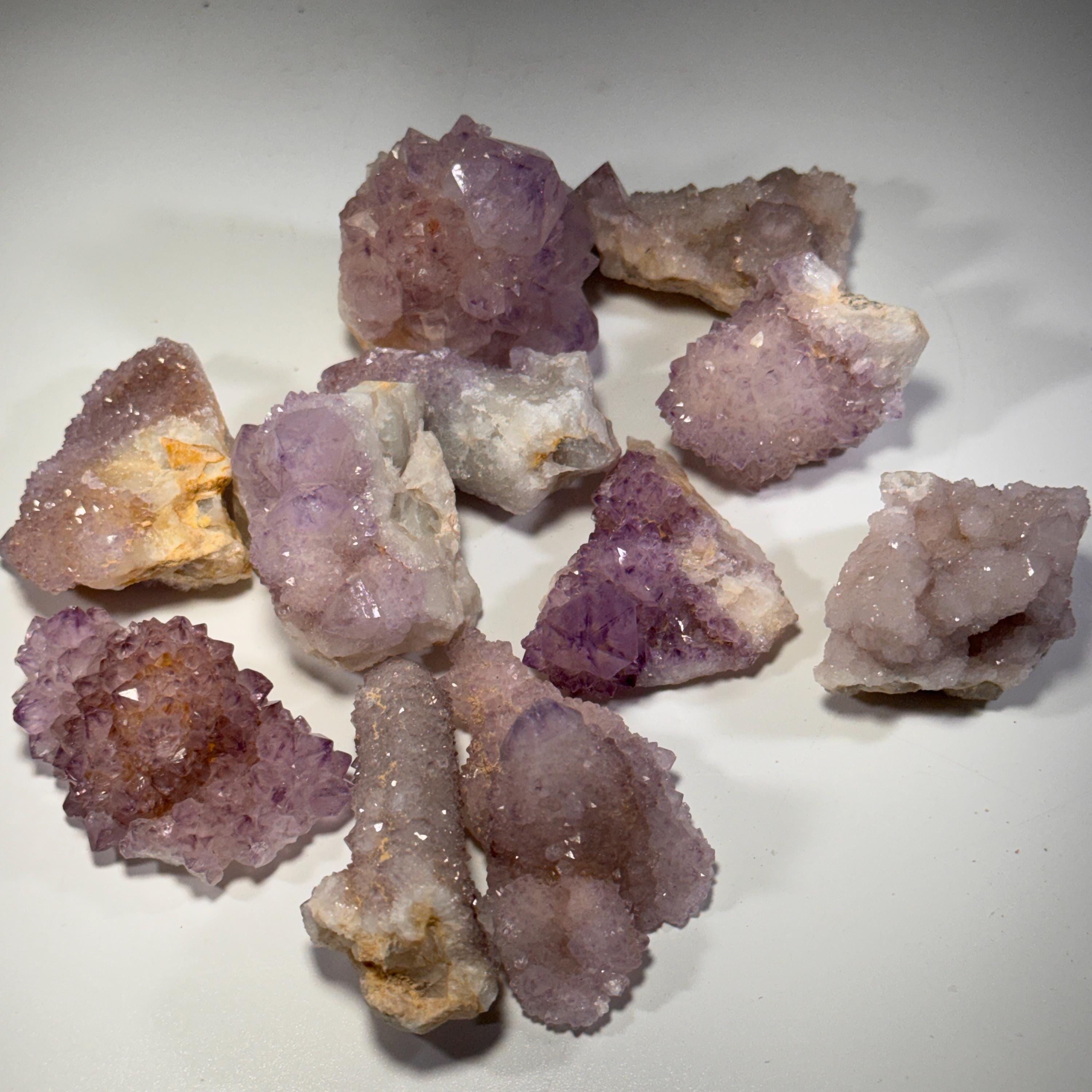 [shopname] - Spirit quartz cluster with amethyst, rock decor