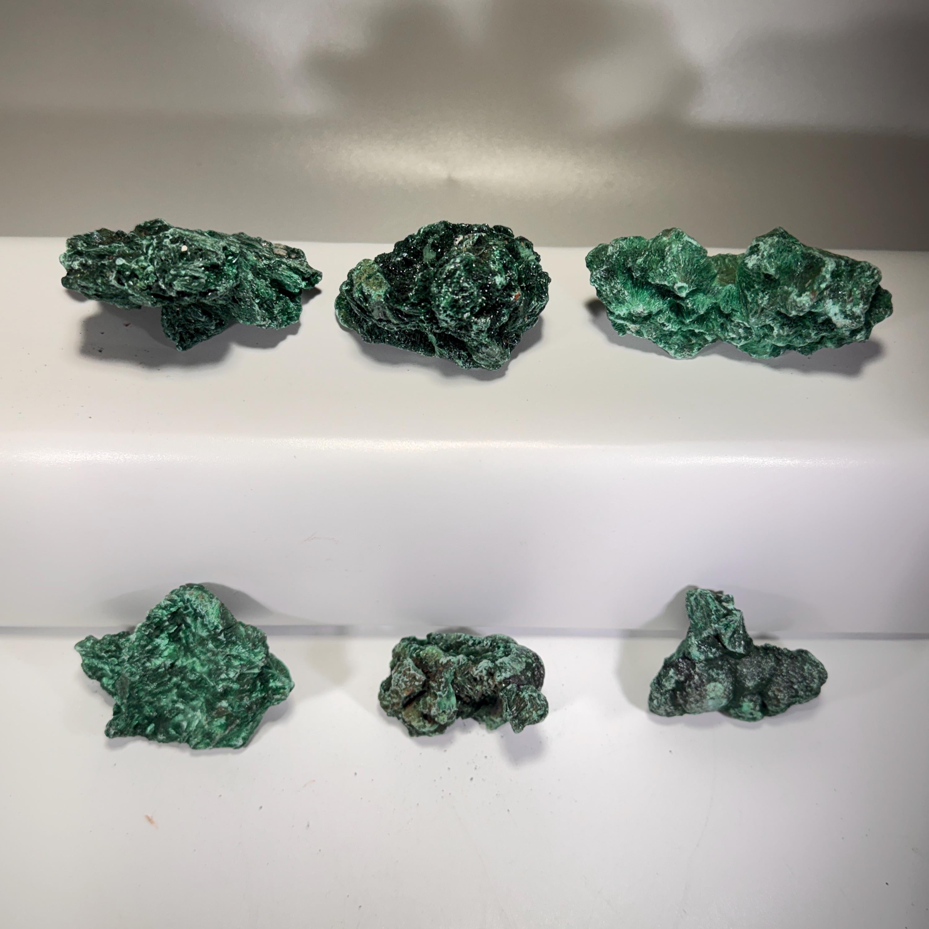 [shopname] - Raw Fibrous Malachite, rock decor