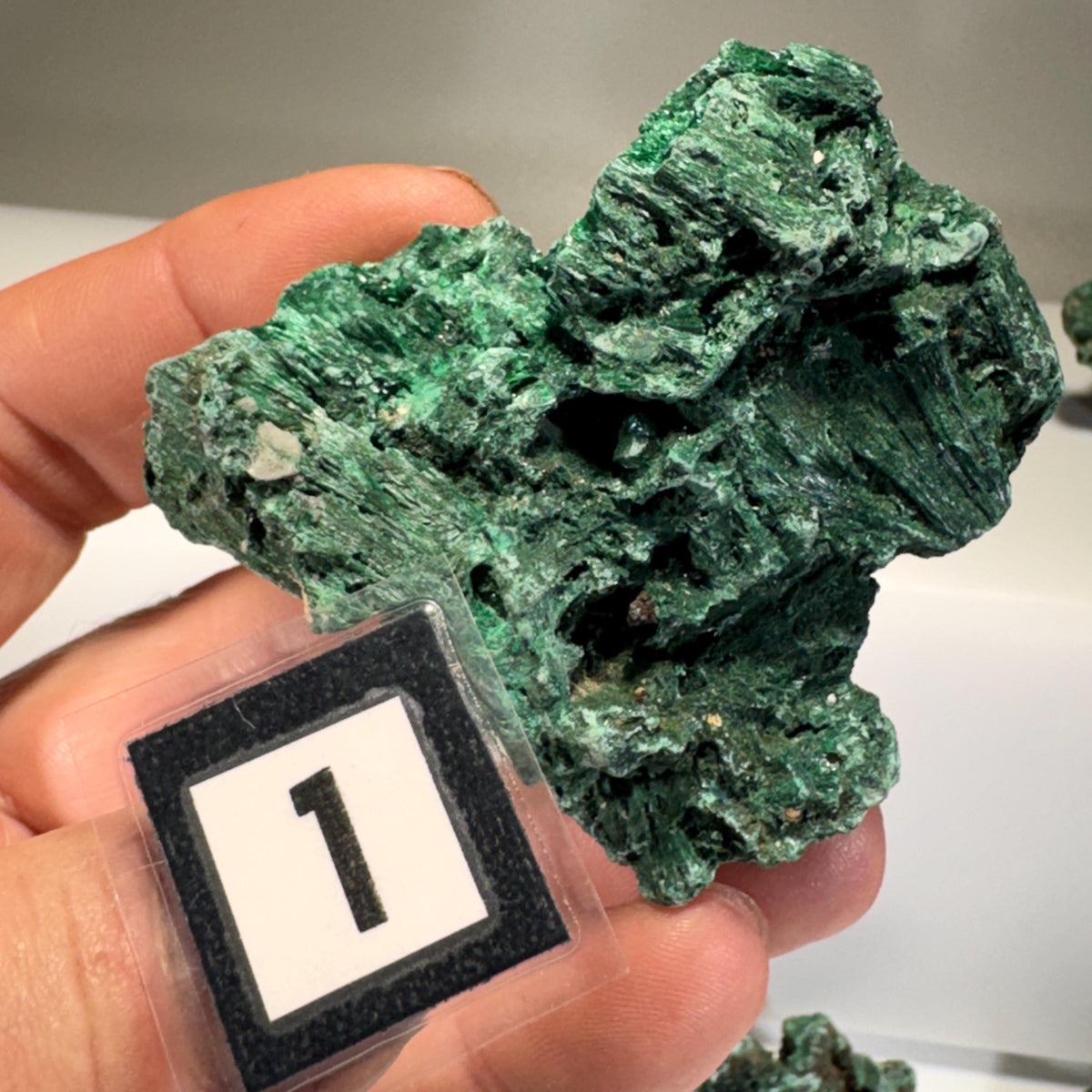 [shopname] - Raw Fibrous Malachite, rock decor