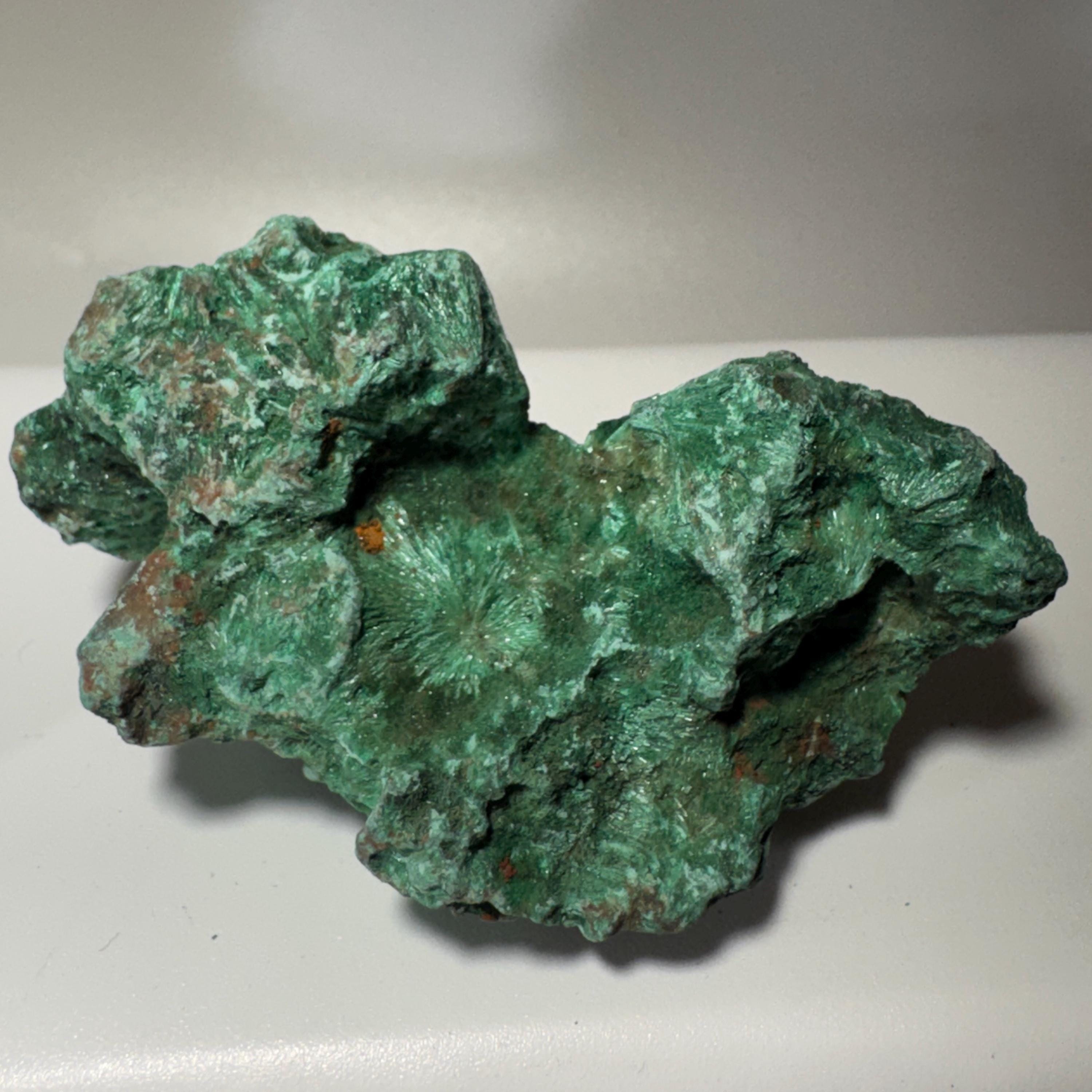 [shopname] - Raw Fibrous Malachite, rock decor