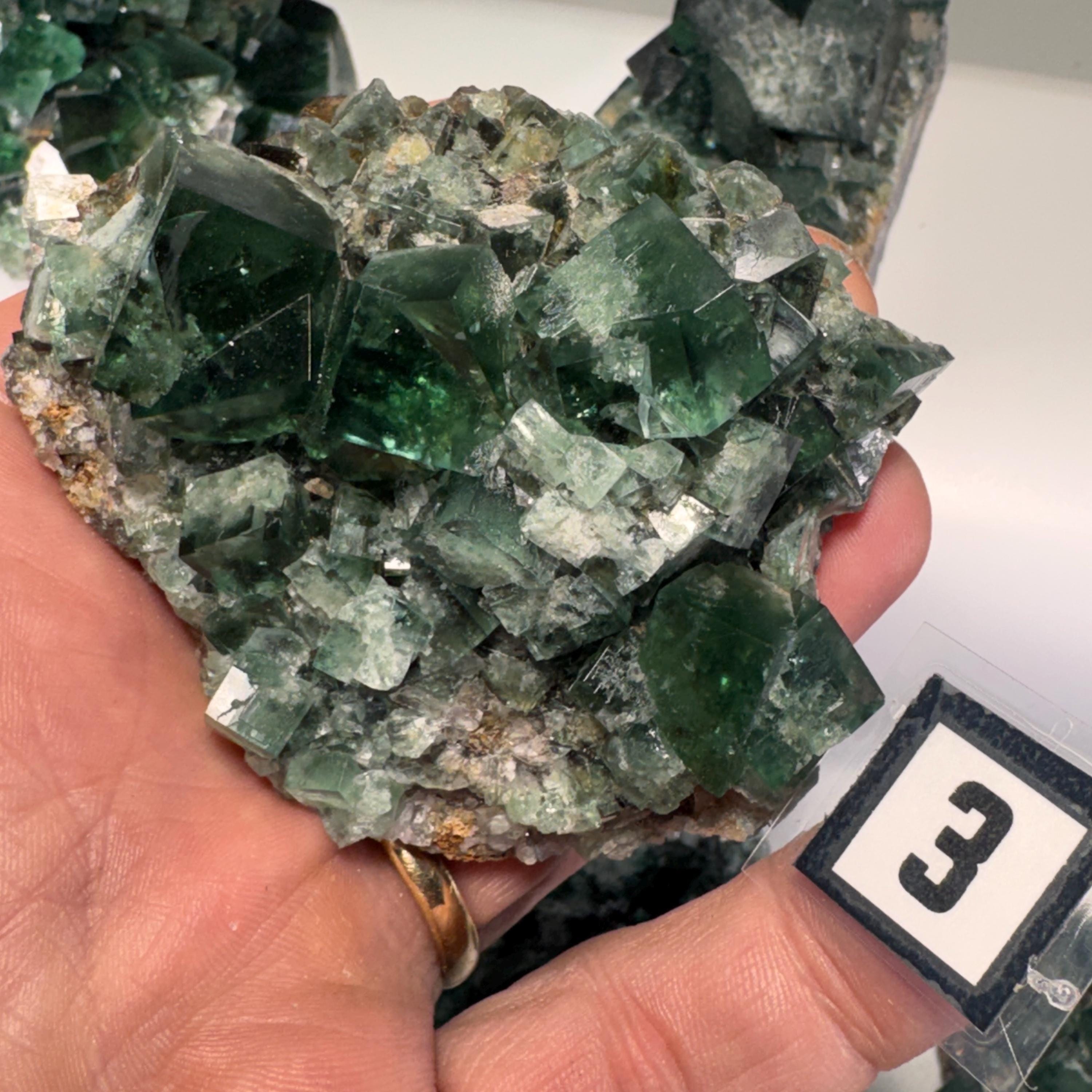 [shopname] - Green fluorite crystal cluster, sunlight reactive, rock decor