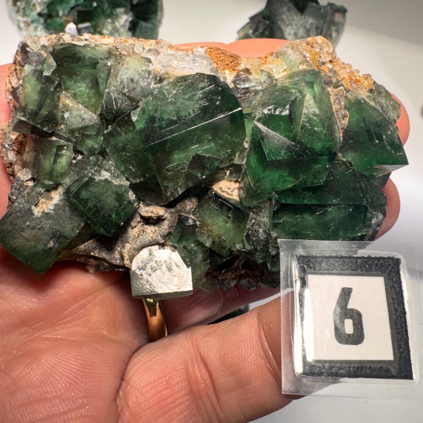 [shopname] - Green fluorite crystal cluster, sunlight reactive, rock decor