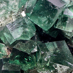 [shopname] - Green fluorite crystal cluster, sunlight reactive, rock decor
