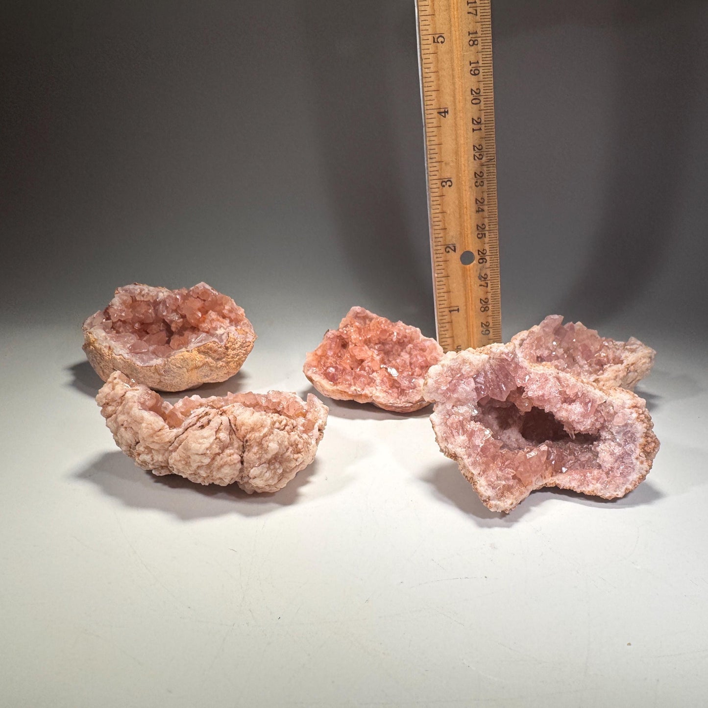 [shopname] - Pink amethyst geode, rock decor