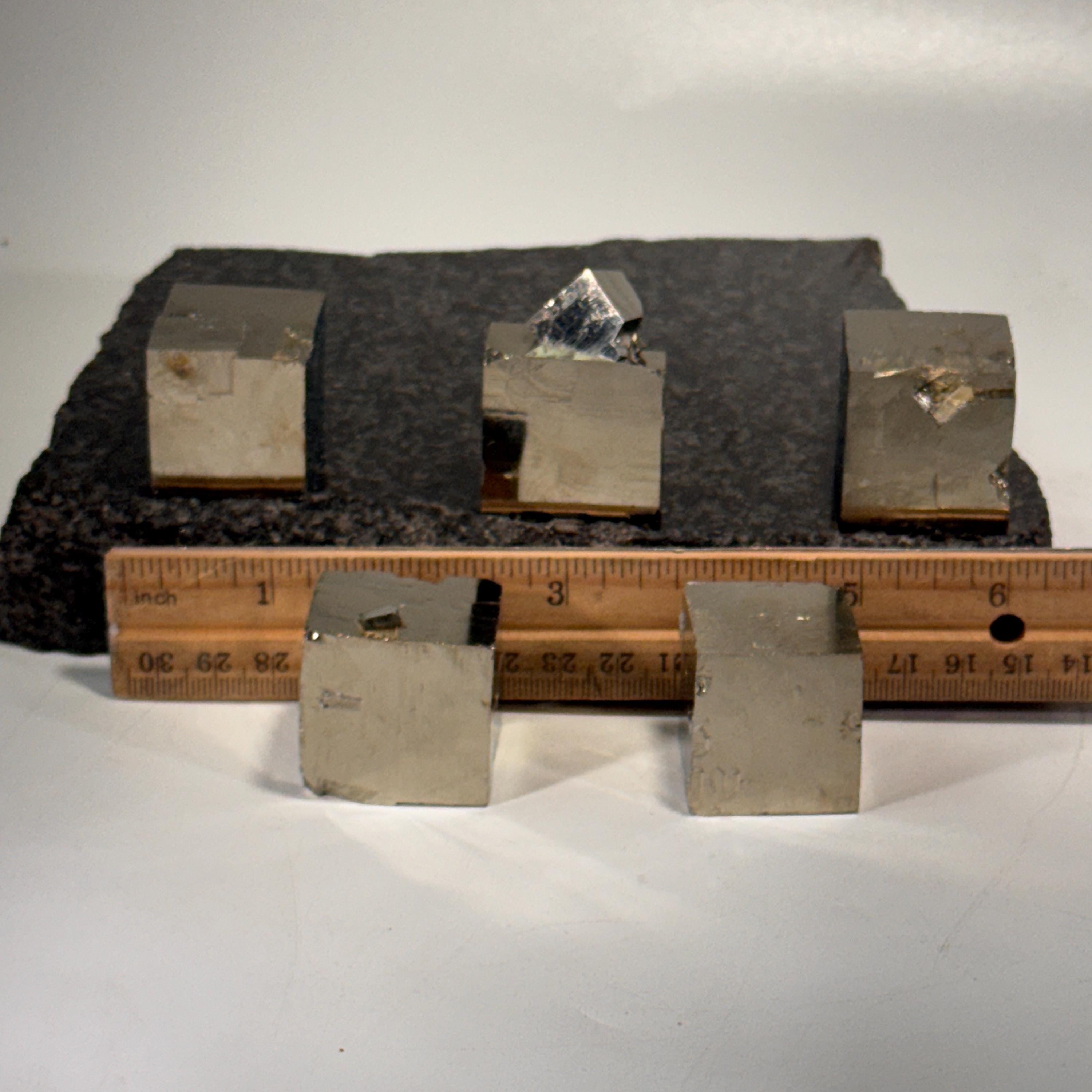 [shopname] - Navajun Spain Pyrite Cube Crystal Cluster - You Pick, rock decor