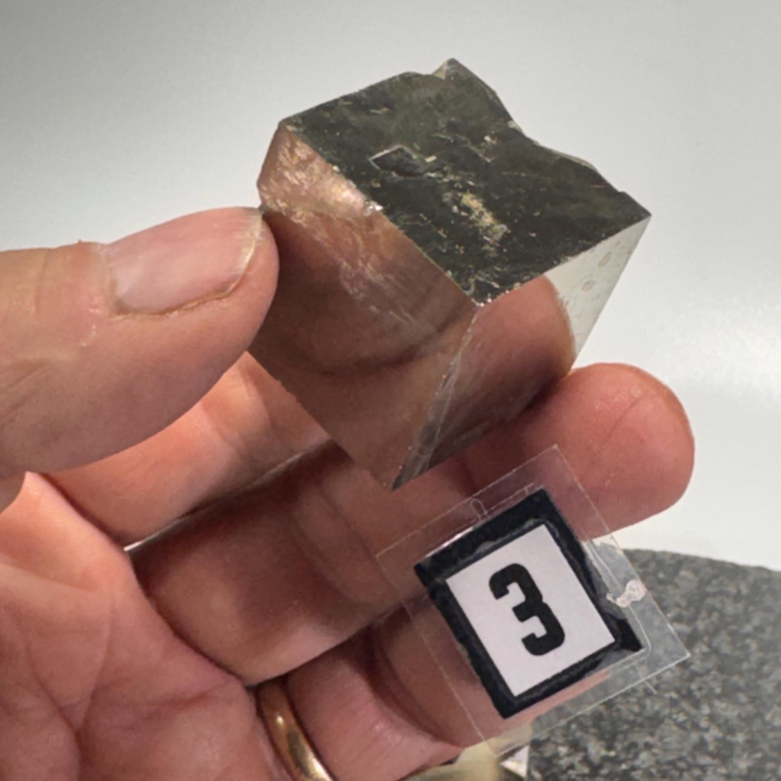 [shopname] - Navajun Spain Pyrite Cube Crystal Cluster - You Pick, rock decor