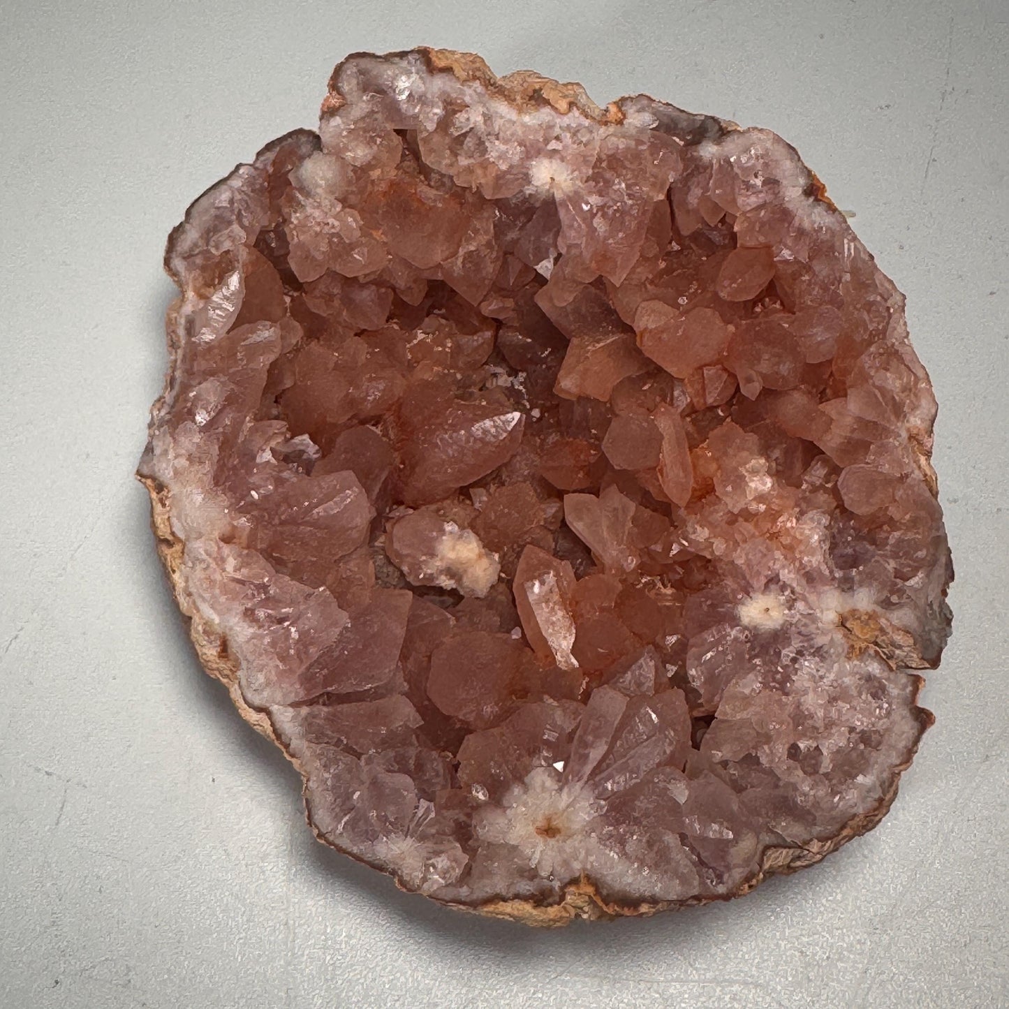 [shopname] - Pink amethyst geode, rock decor