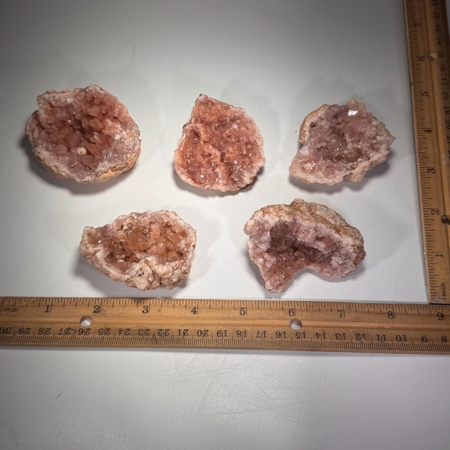 [shopname] - Pink amethyst geode, rock decor