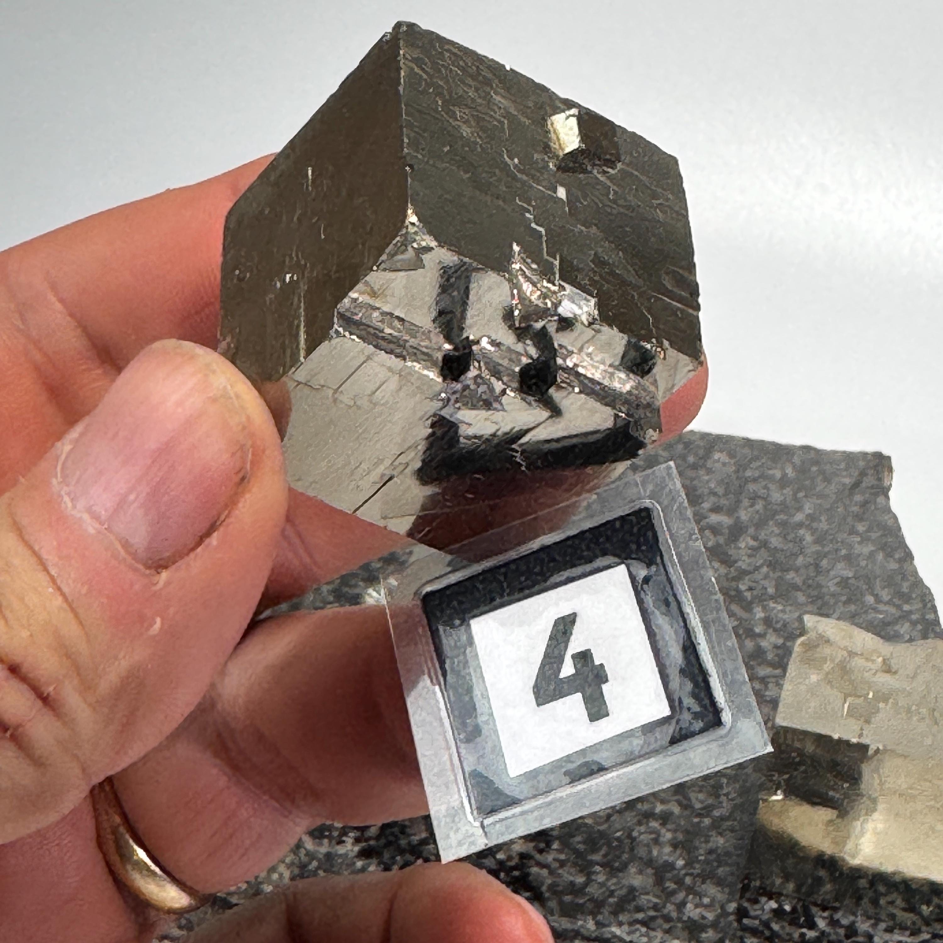 [shopname] - Navajun Spain Pyrite Cube Crystal Cluster - You Pick, rock decor
