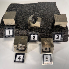[shopname] - Navajun Spain Pyrite Cube Crystal Cluster - You Pick, rock decor