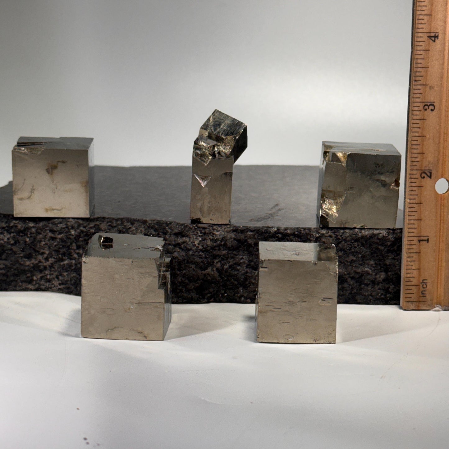 [shopname] - Navajun Spain Pyrite Cube Crystal Cluster - You Pick, rock decor