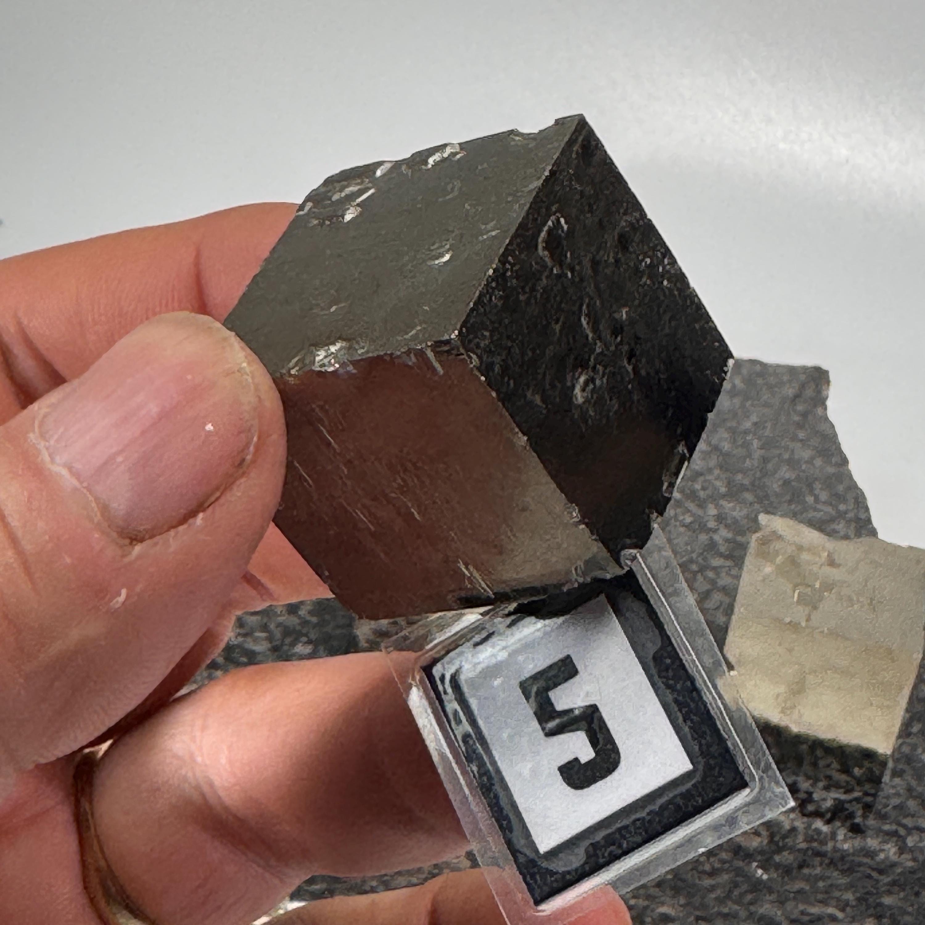 [shopname] - Navajun Spain Pyrite Cube Crystal Cluster - You Pick, rock decor
