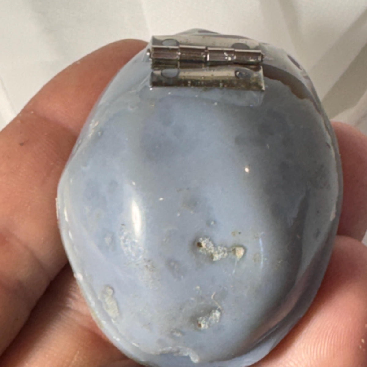 [shopname] - Brazilian Geode Ring Box with Sparkling Druzy Crystal Interior — Natural Agate Proposal Box, rock decor