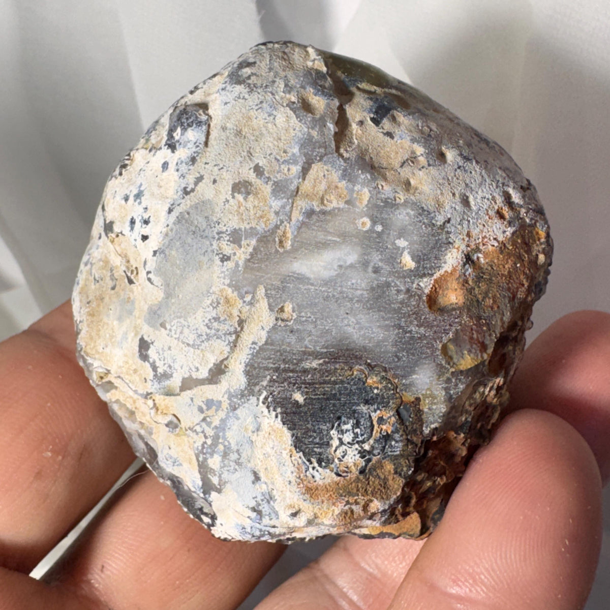 [shopname] - Brazilian Geode Ring Box with Sparkling Druzy Crystal Interior — Natural Agate Proposal Box, rock decor