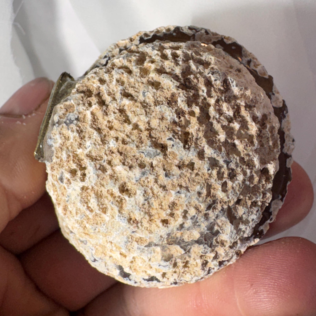 [shopname] - Brazilian Geode Ring Box with Sparkling Druzy Crystal Interior — Natural Agate Proposal Box, rock decor