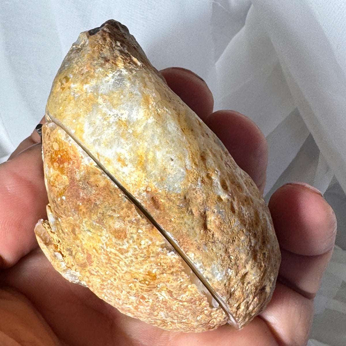 [shopname] - One-of-a-Kind Druzy Geode Ring Box — Natural Brazilian Agate Proposal Keepsake, rock decor