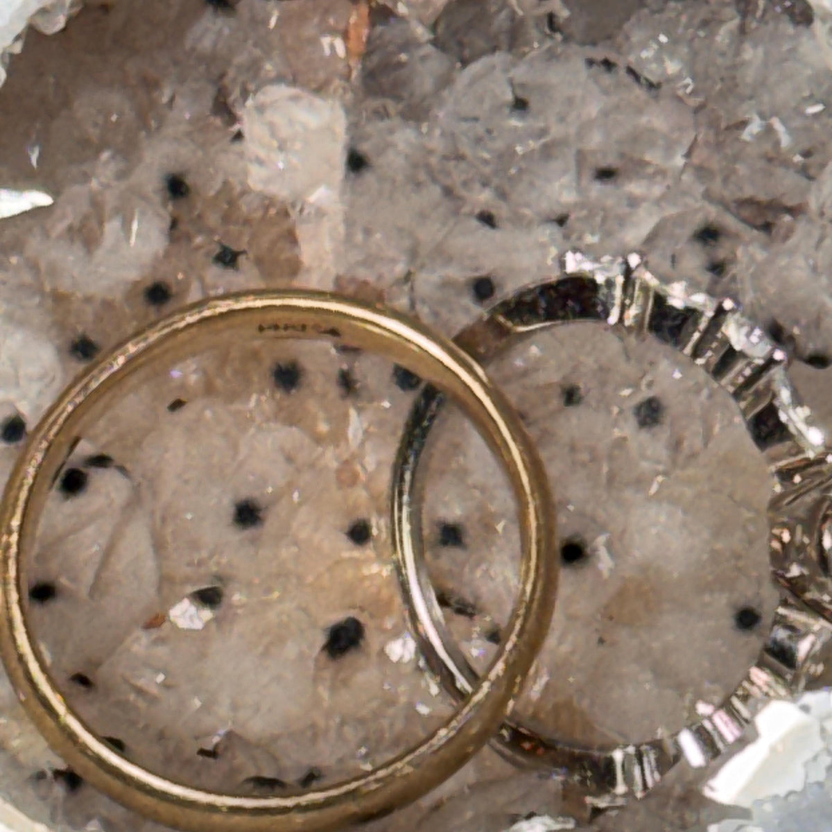 [shopname] - One-of-a-Kind Druzy Geode Ring Box — Natural Brazilian Agate Proposal Keepsake, rock decor