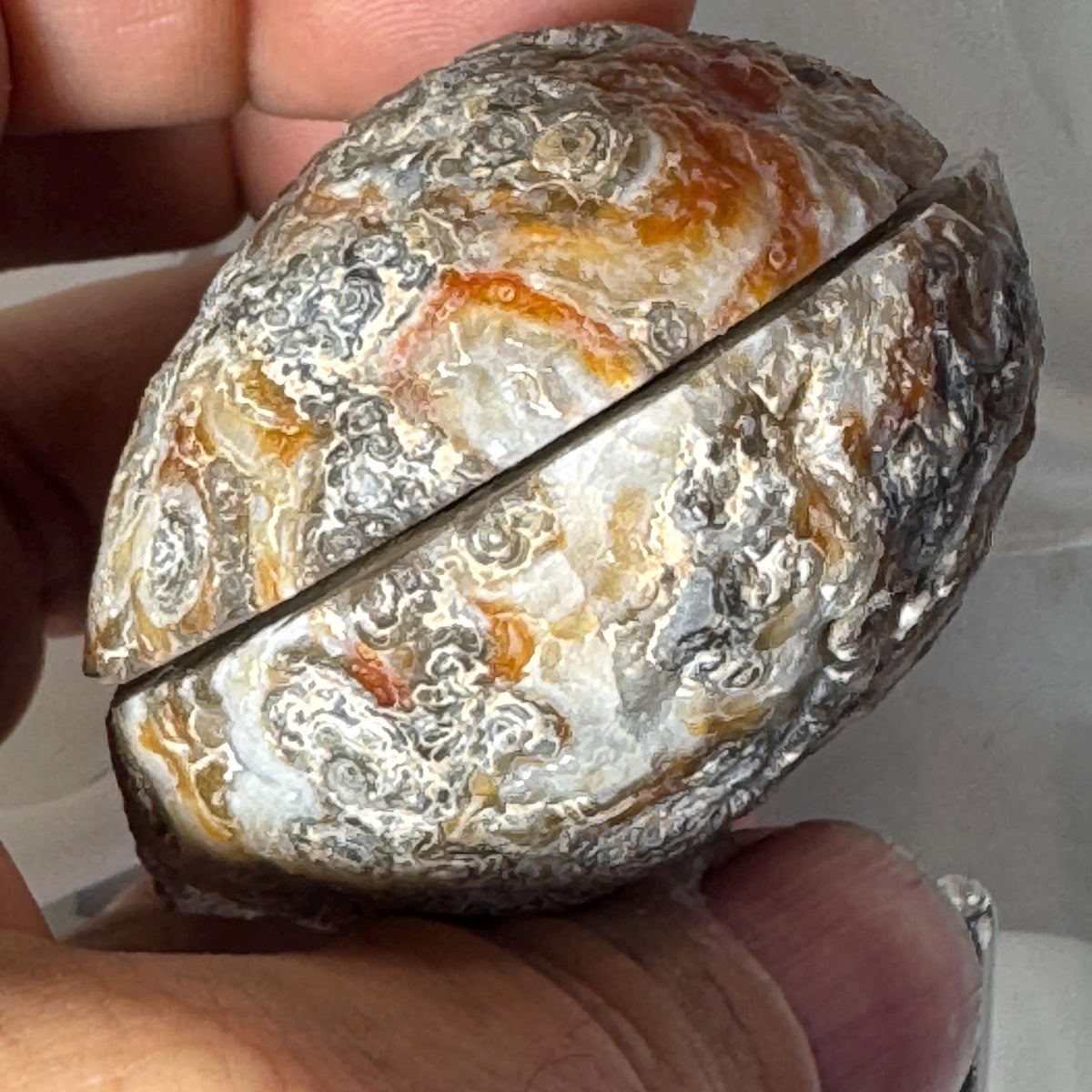 [shopname] - One-of-a-Kind Druzy Geode Ring Box — Natural Brazilian Agate Proposal Keepsake, rock decor
