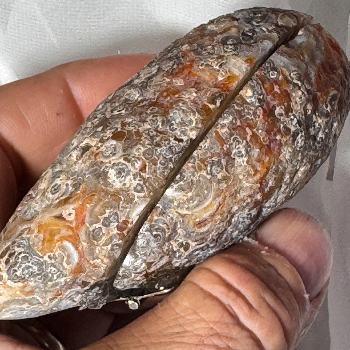 [shopname] - One-of-a-Kind Druzy Geode Ring Box — Natural Brazilian Agate Proposal Keepsake, rock decor