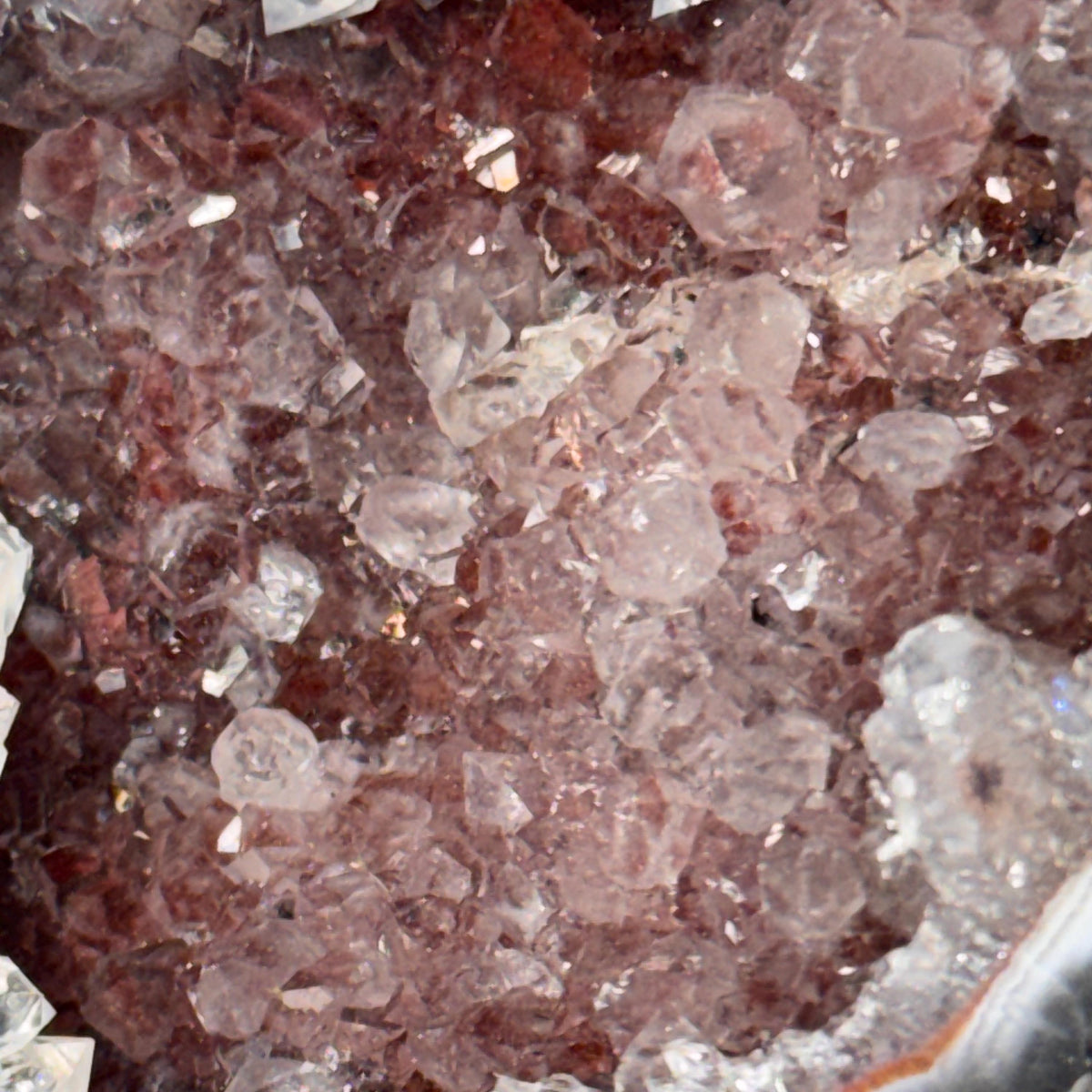 [shopname] - Brazilian Geode Ring Box with Sparkling Druzy Crystal Interior — Natural Agate Proposal Box, rock decor