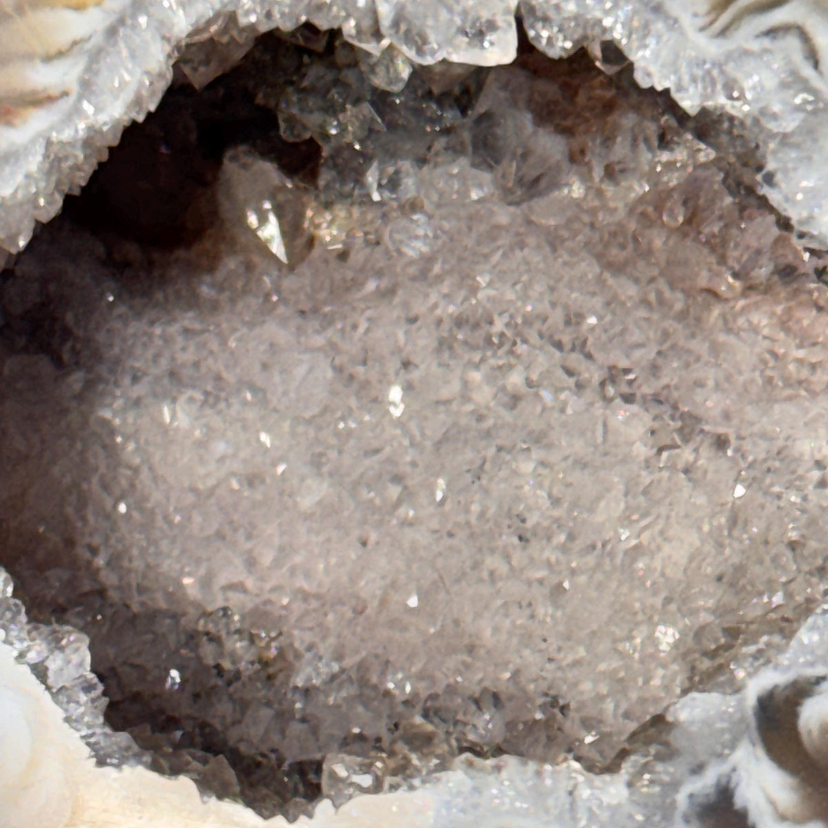 [shopname] - One-of-a-Kind Druzy Geode Ring Box — Natural Brazilian Agate Proposal Keepsake, rock decor