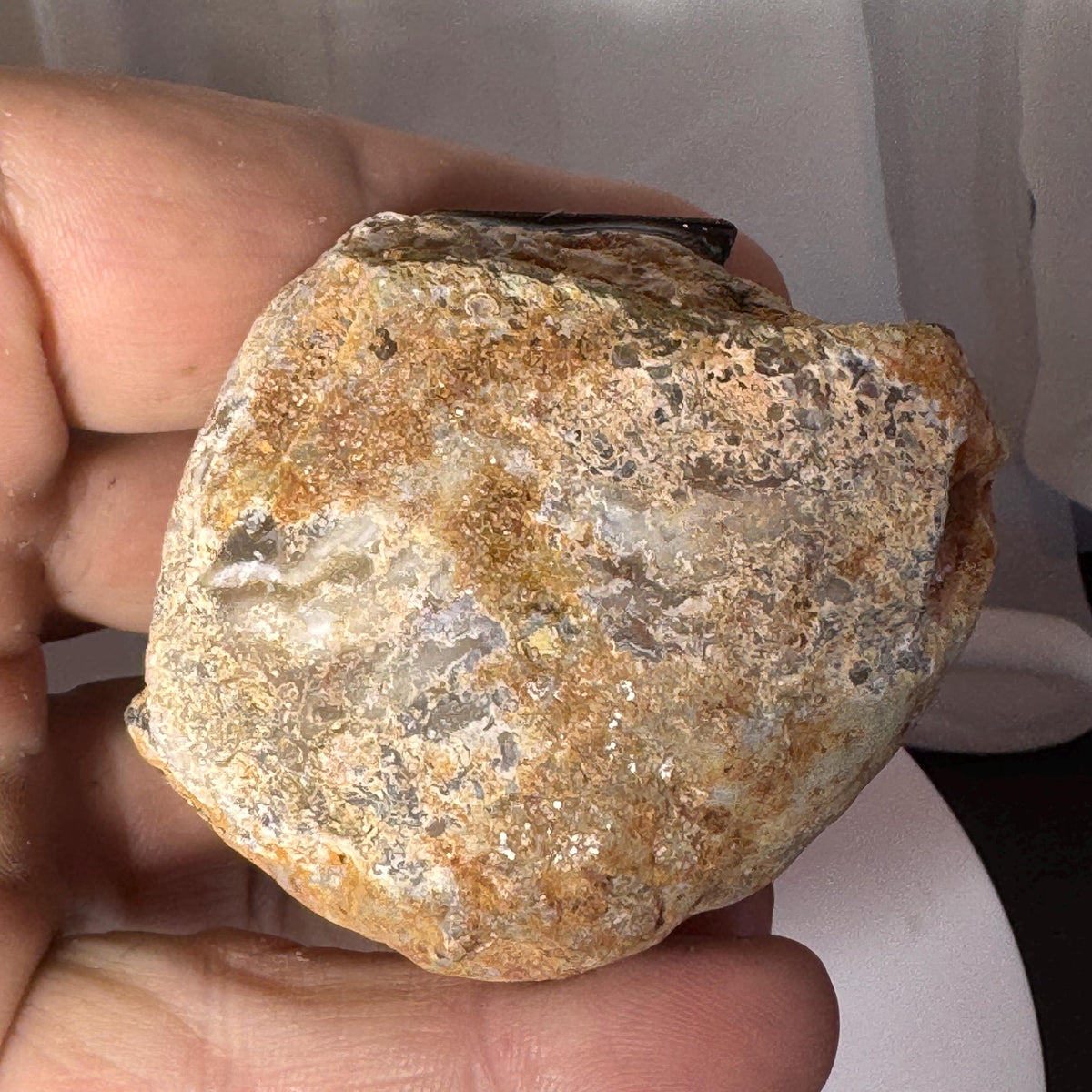 [shopname] - One-of-a-Kind Druzy Geode Ring Box — Natural Brazilian Agate Proposal Keepsake, rock decor