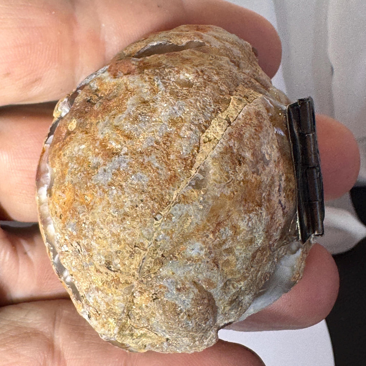 [shopname] - One-of-a-Kind Druzy Geode Ring Box — Natural Brazilian Agate Proposal Keepsake, rock decor