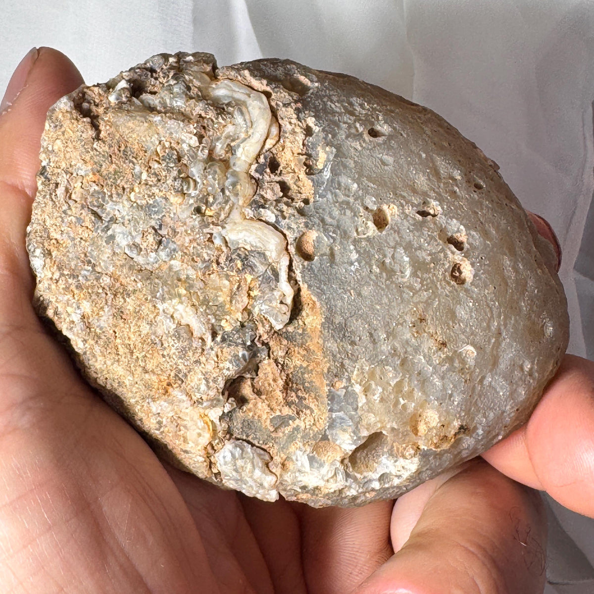 [shopname] - One-of-a-Kind Druzy Geode Ring Box — Natural Brazilian Agate Proposal Keepsake, rock decor
