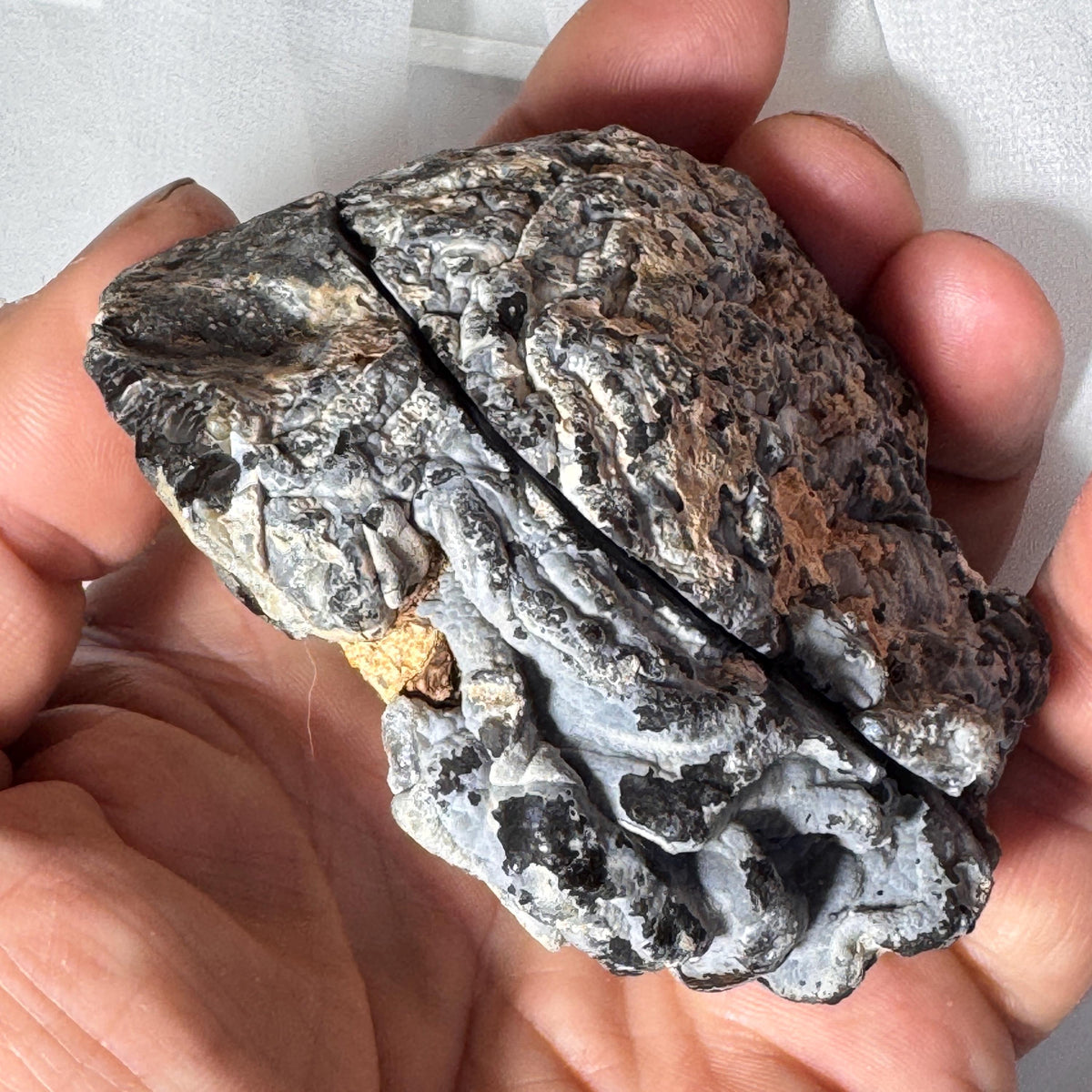 [shopname] - One-of-a-Kind Druzy Geode Ring Box — Natural Brazilian Agate Proposal Keepsake, rock decor