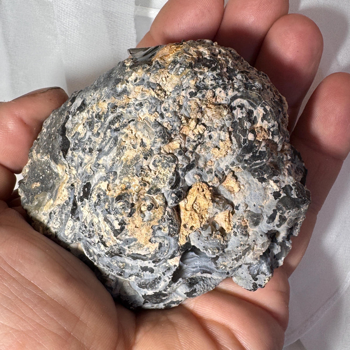 [shopname] - One-of-a-Kind Druzy Geode Ring Box — Natural Brazilian Agate Proposal Keepsake, rock decor