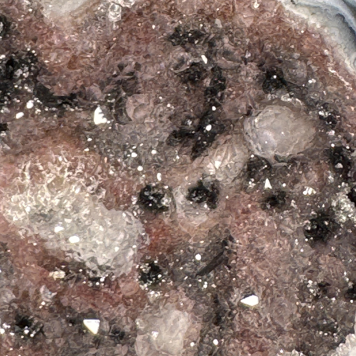 [shopname] - Brazilian Geode Ring Box with Sparkling Druzy Crystal Interior — Natural Agate Proposal Box, rock decor