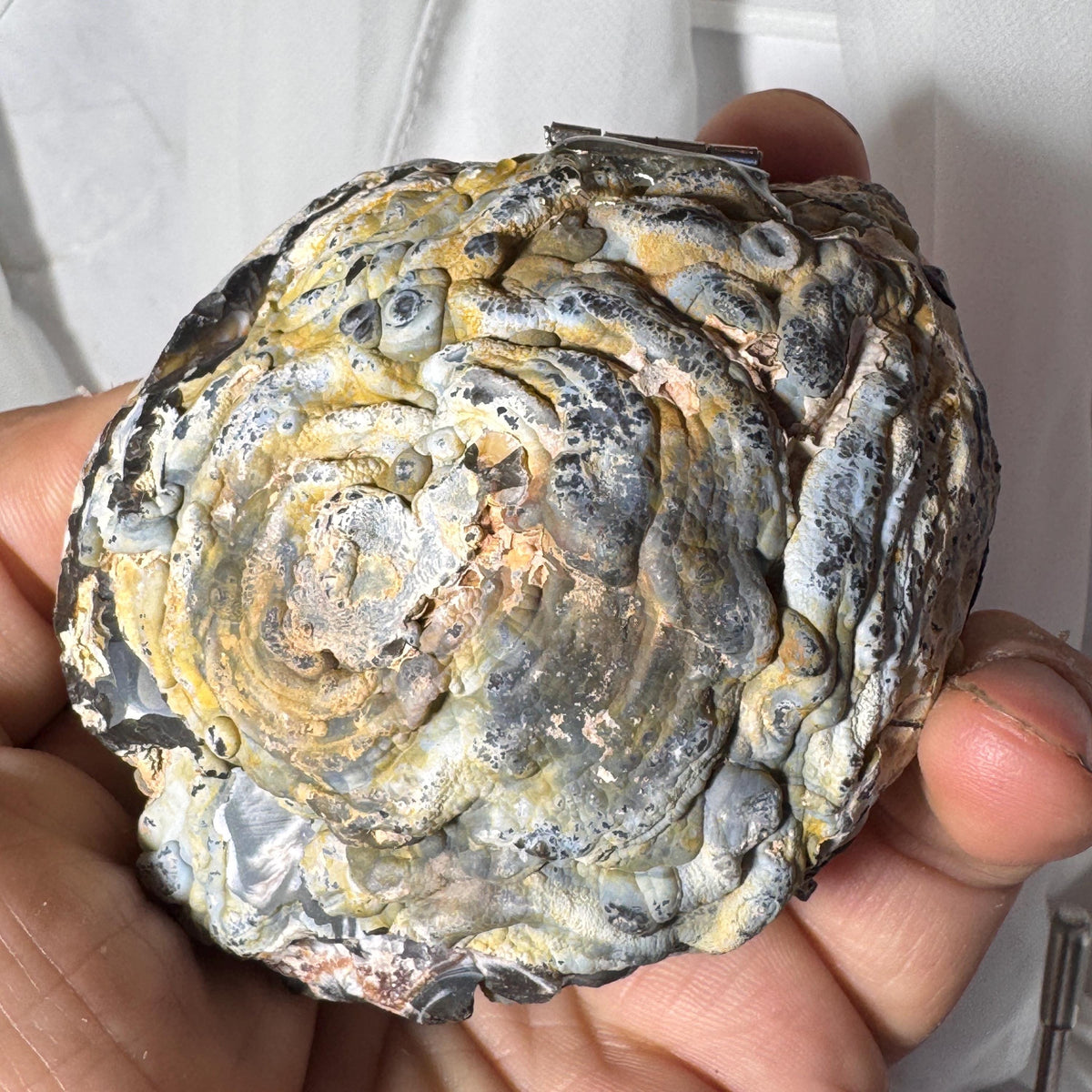 [shopname] - Brazilian Geode Ring Box with Sparkling Druzy Crystal Interior — Natural Agate Proposal Box, rock decor