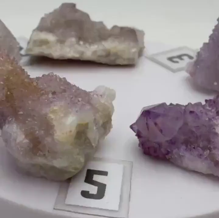 Spirit quartz cluster with citrine, amethyst