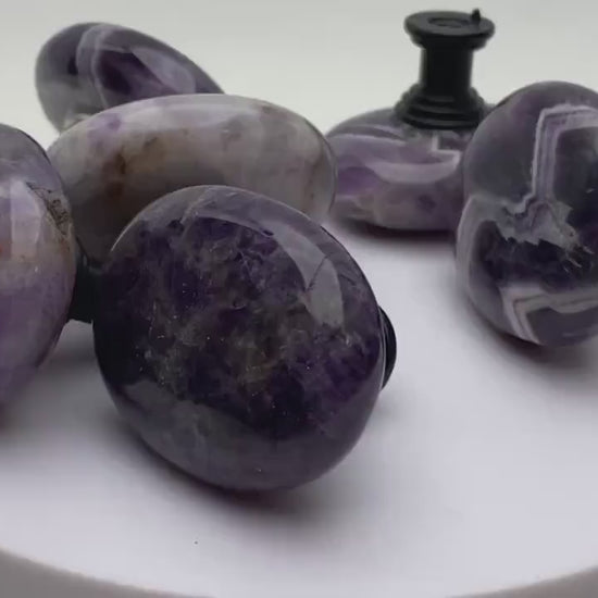 Polished Amethyst Cabinet Knob