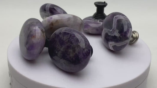 Polished Amethyst Cabinet Knob
