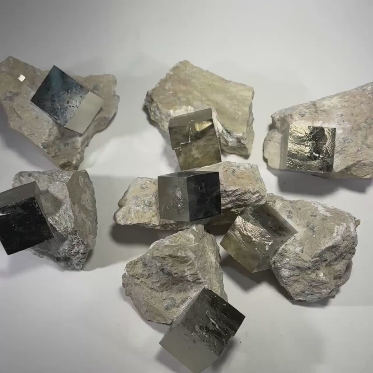 Large Navajún Pyrite Crystal in Matrix