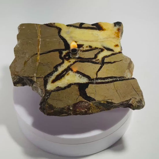 Septarian Rock Candle Gift Box