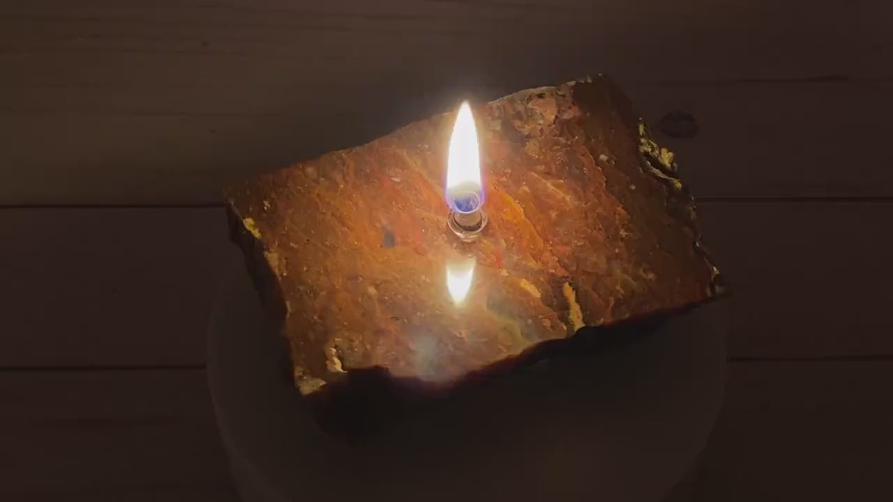 Red Jasper Rock Candle Gift Box